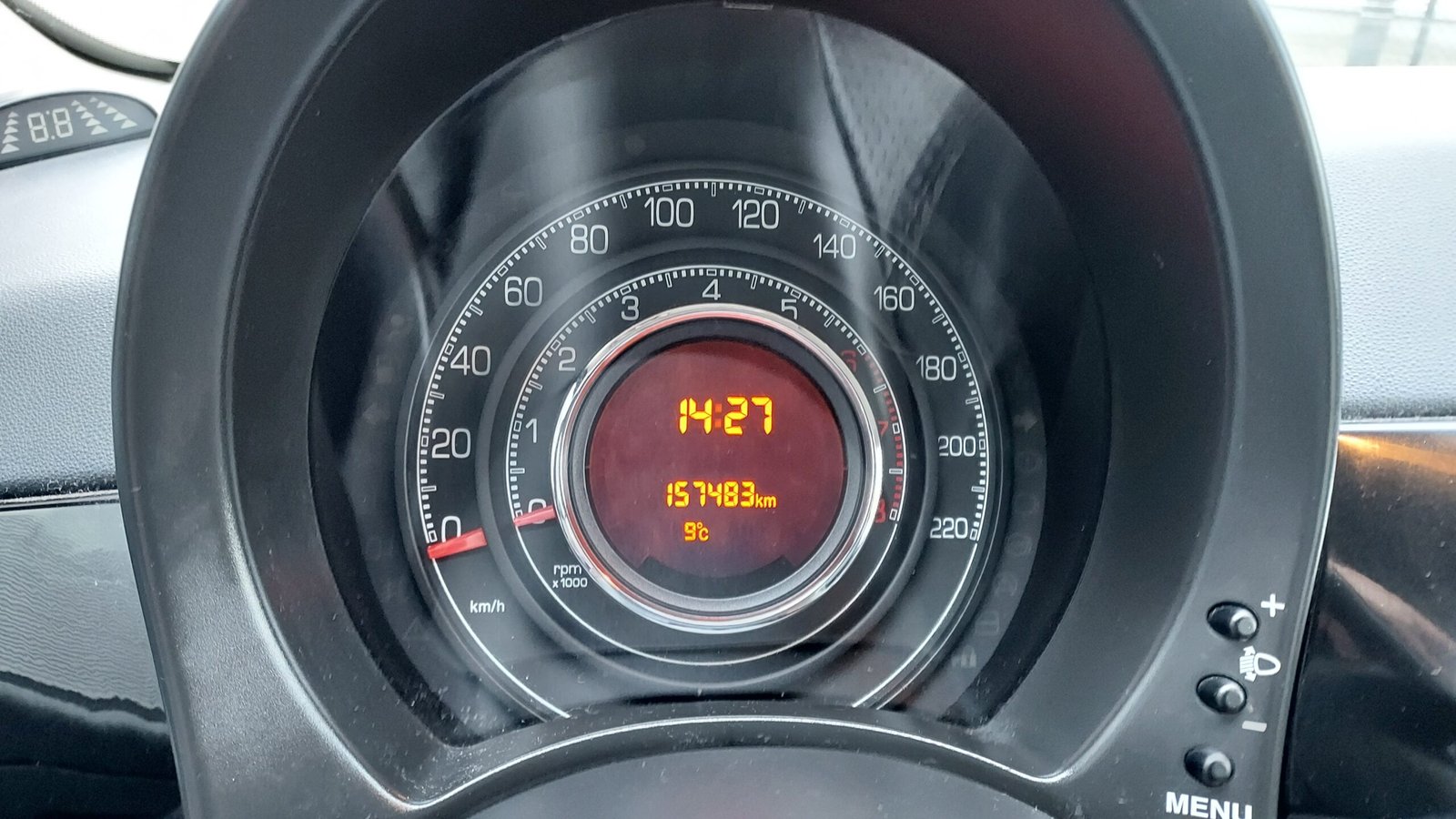 Verkocht ------- Fiat 500 1.2i 16V - Afbeelding 10