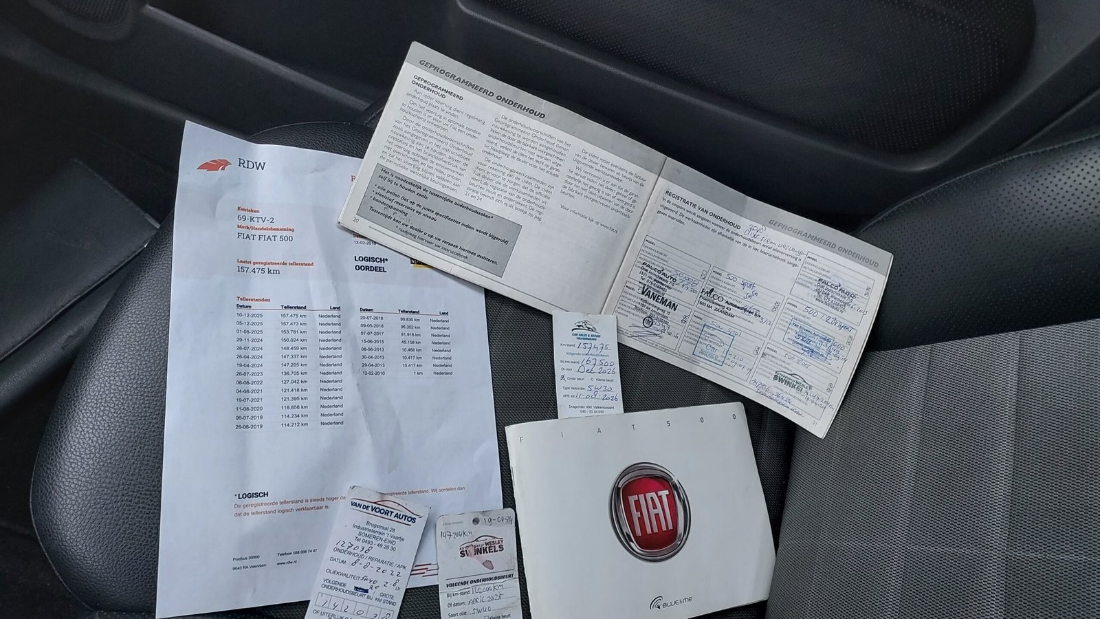 Verkocht ------- Fiat 500 1.2i 16V - Afbeelding 12